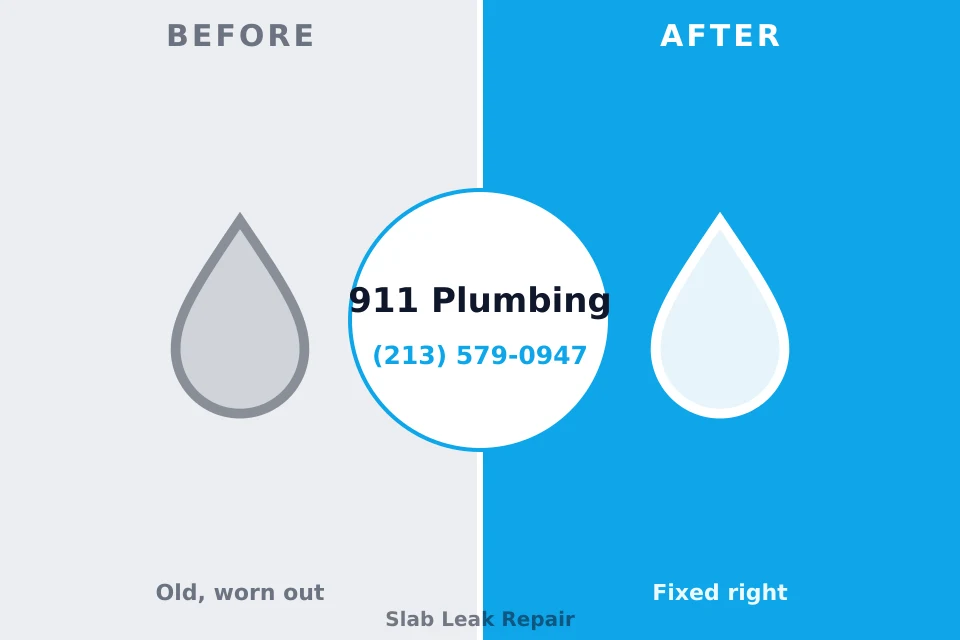Before and after: plumbing company Midway North, TX